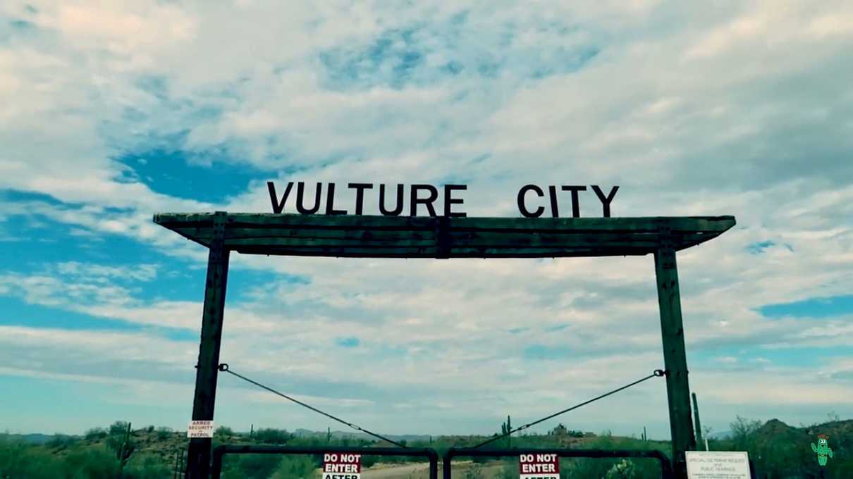 Vulture City Entrance Sign