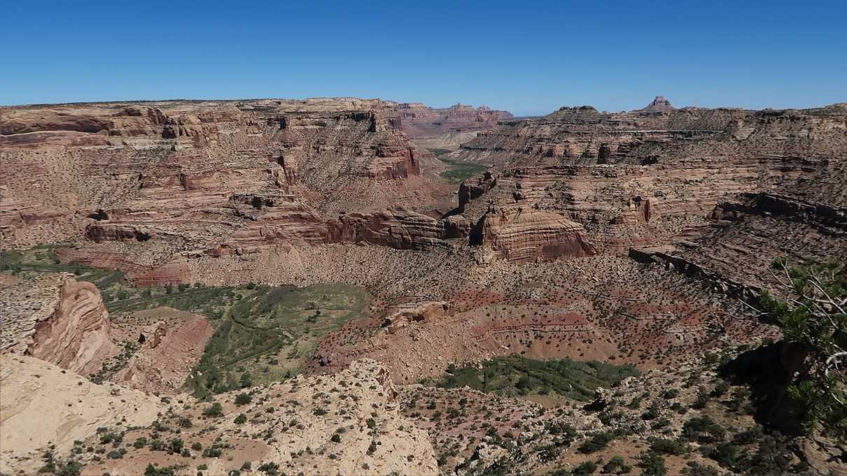 Panorama of canyon from the rim