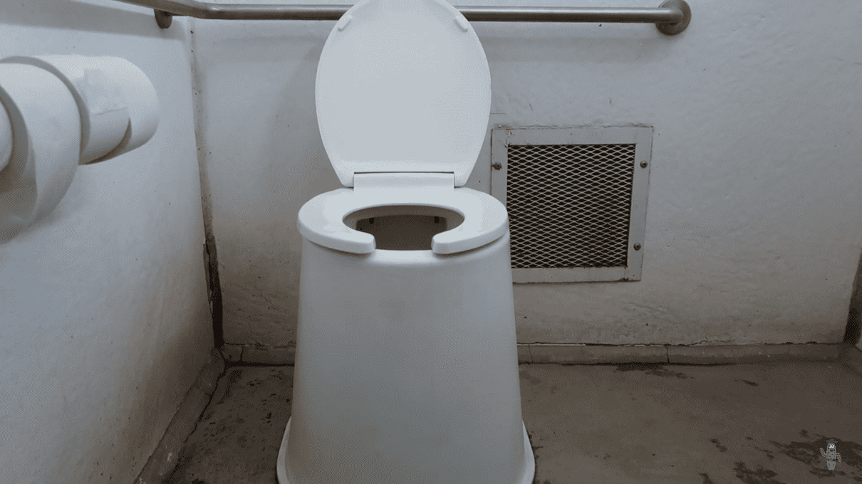 A Vault Toilet at Arch Rock Campground